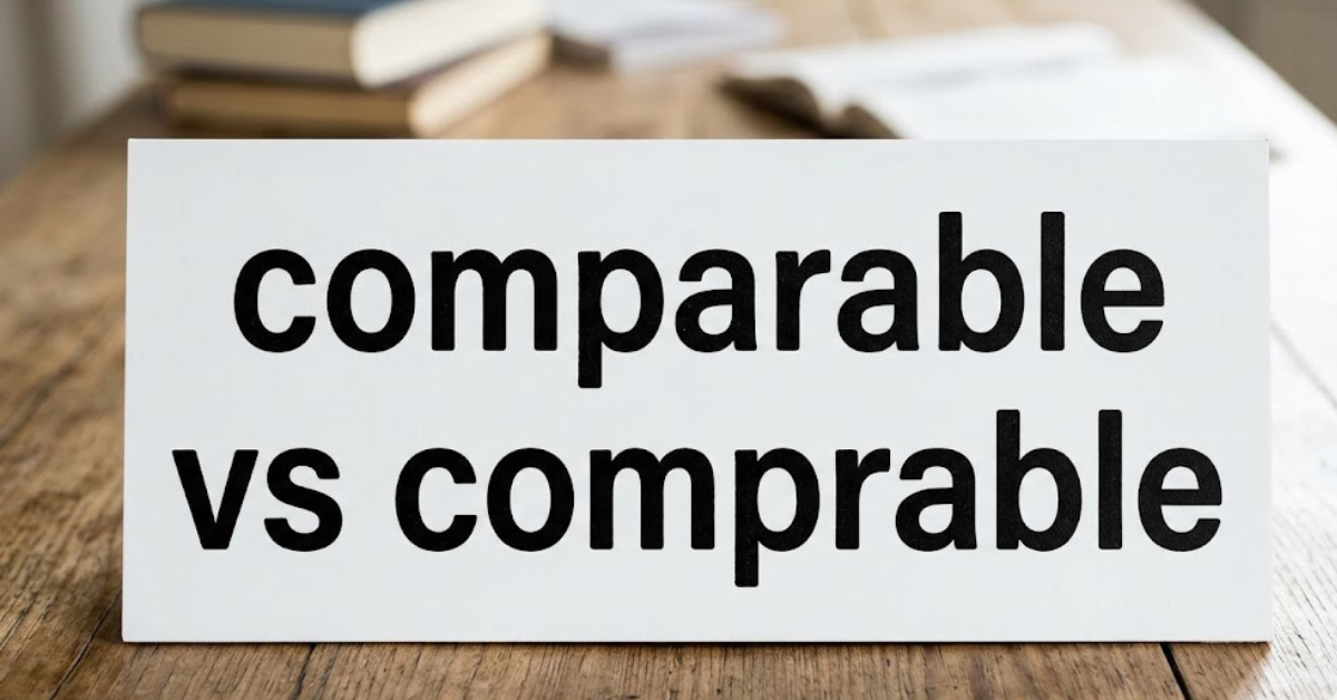 Comparable vs Comprable: Which One Is Correct?