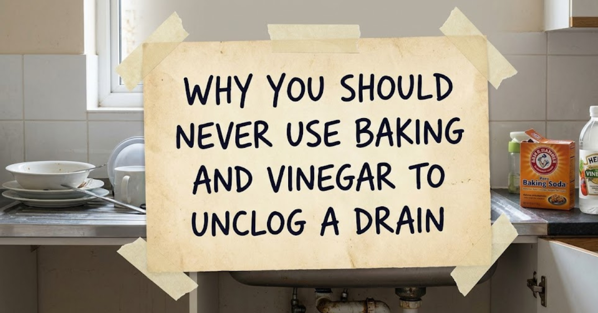 Why You Should Never Use Baking Soda and Vinegar to Unclog a Drain