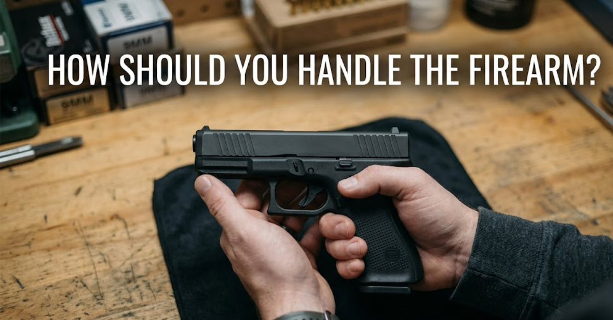 You Remove a Firearm From Its Storage Location in Your Home. How Should You Handle the Firearm?