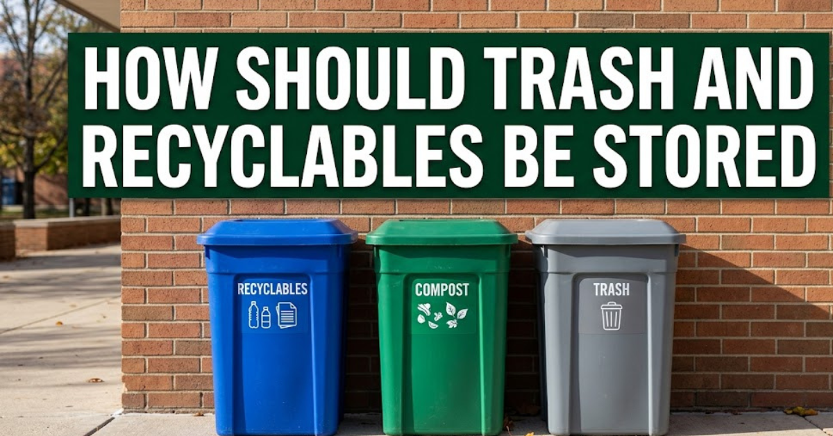 How Should Trash and Recyclables Be Stored?