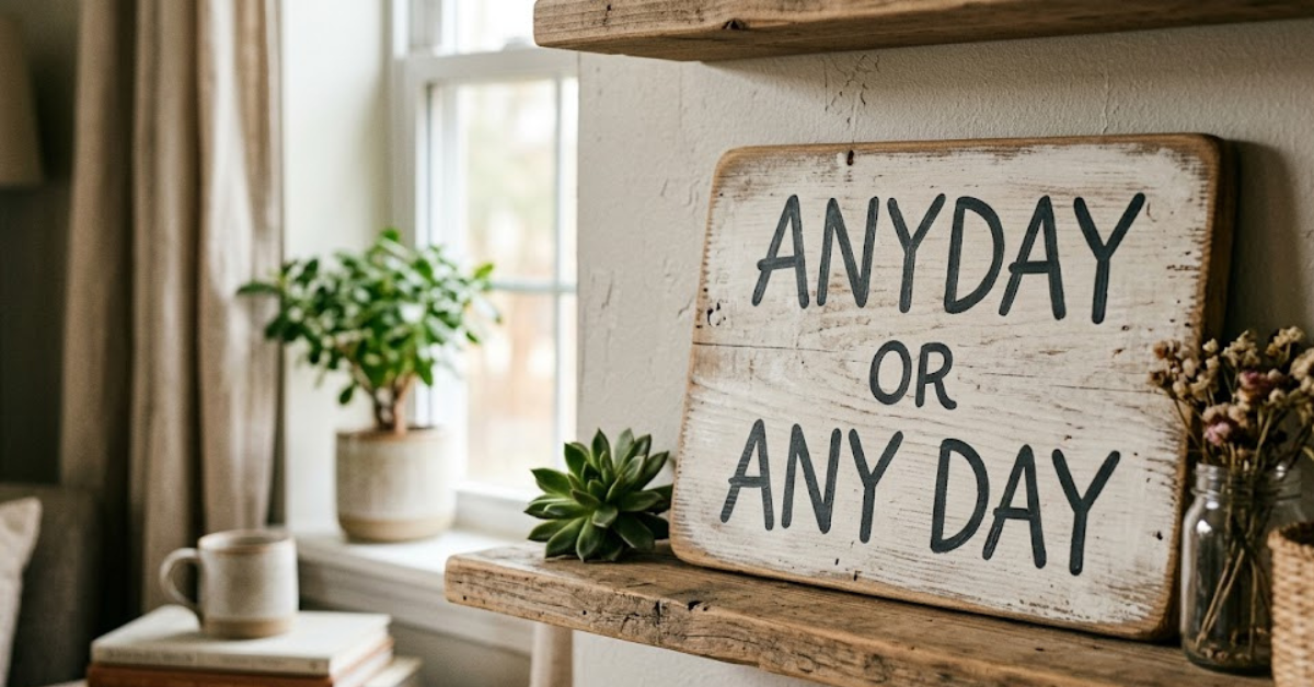 Anyday or Any Day: What’s the Correct Way to Write It?