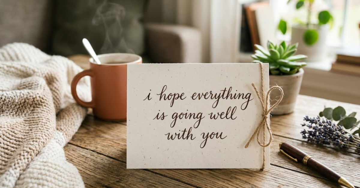 “I Hope Everything Is Going Well With You” Meaning and Best Uses