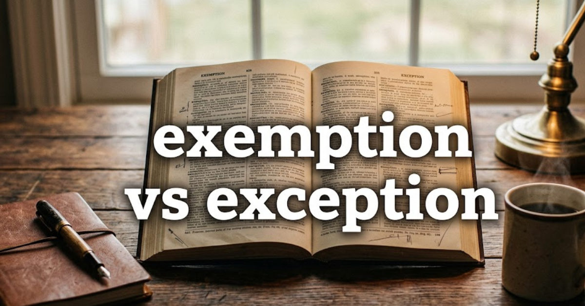 Exemption vs Exception: What’s the Difference?