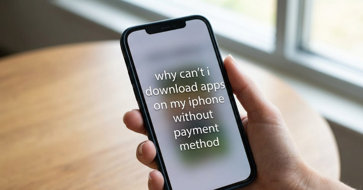 Why Can’t I Download Apps on My iPhone Without Payment Method?