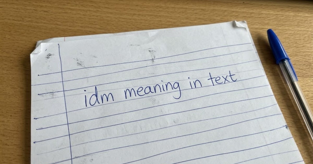 IDM Meaning in Text