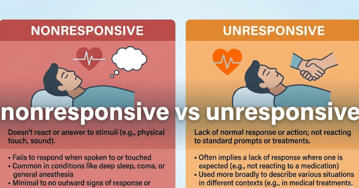 Nonresponsive vs Unresponsive: What’s the Difference?