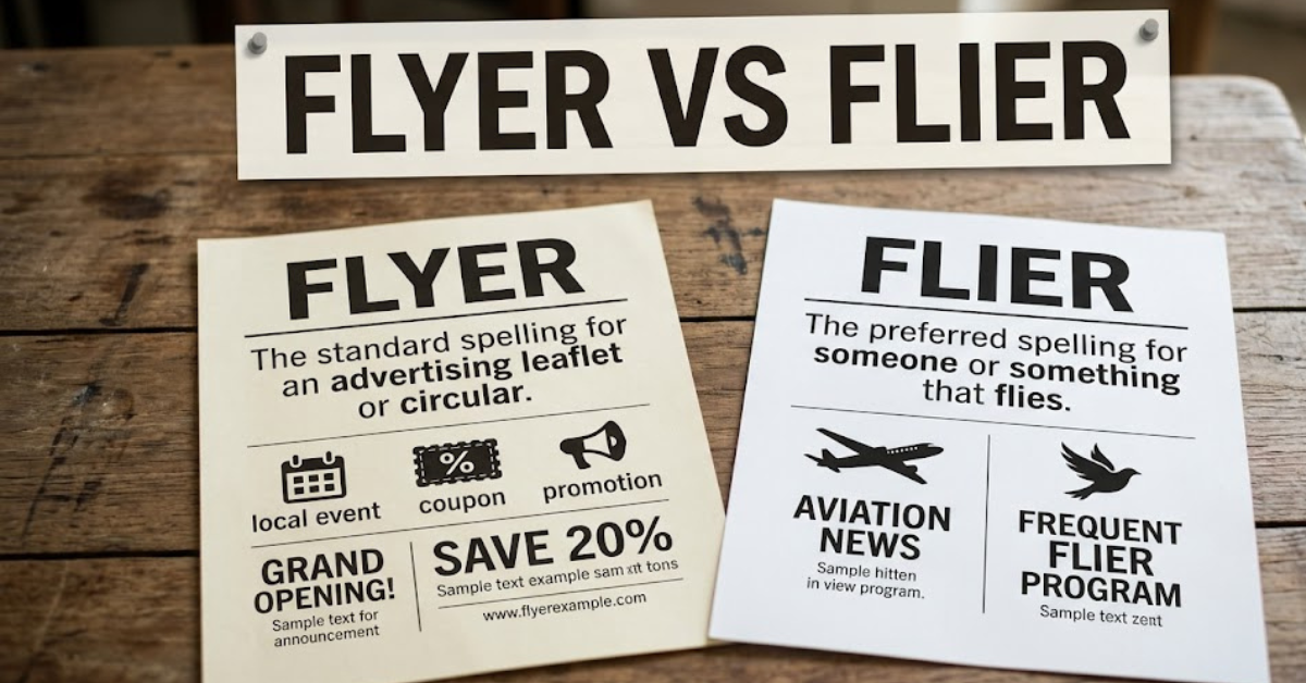 Flyer vs Flier: What’s the Difference?