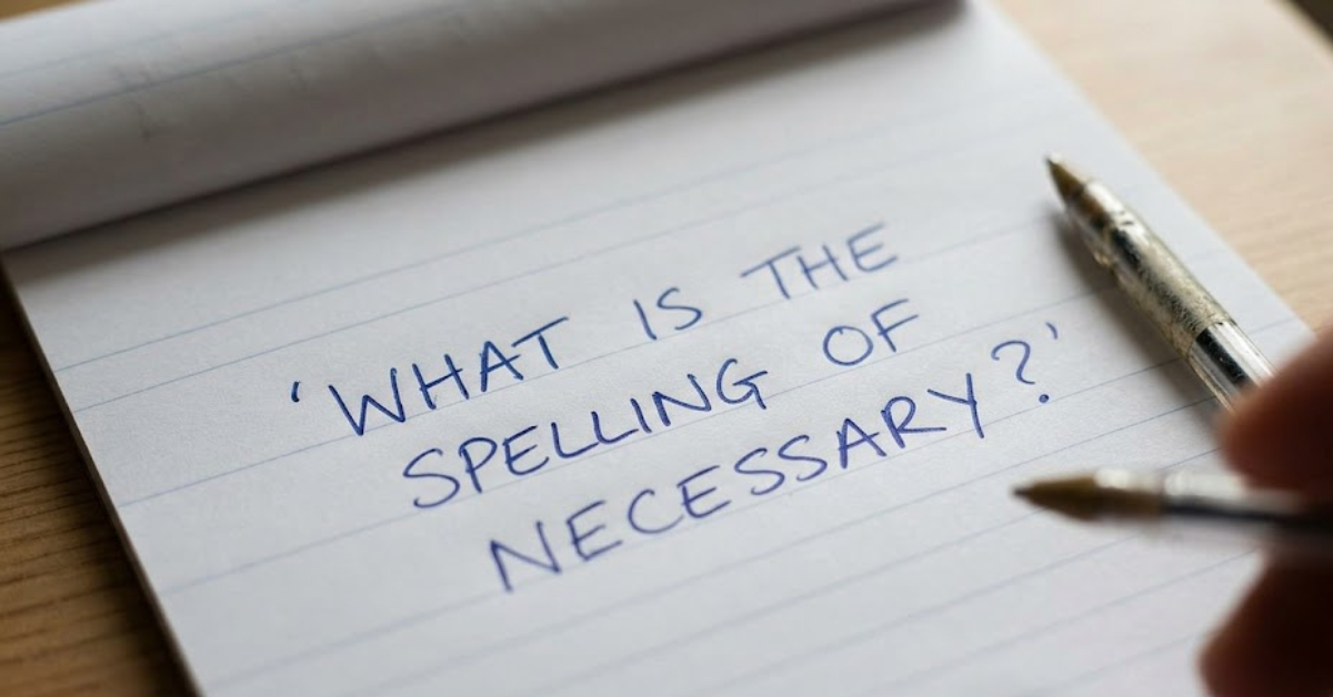 What Is the Spelling of Necessary? A Complete Guide to Getting It Right