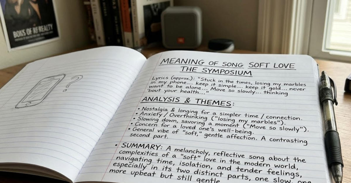 Meaning of Song Soft Love The Symposium: A Deep Dive into Its Emotional Message