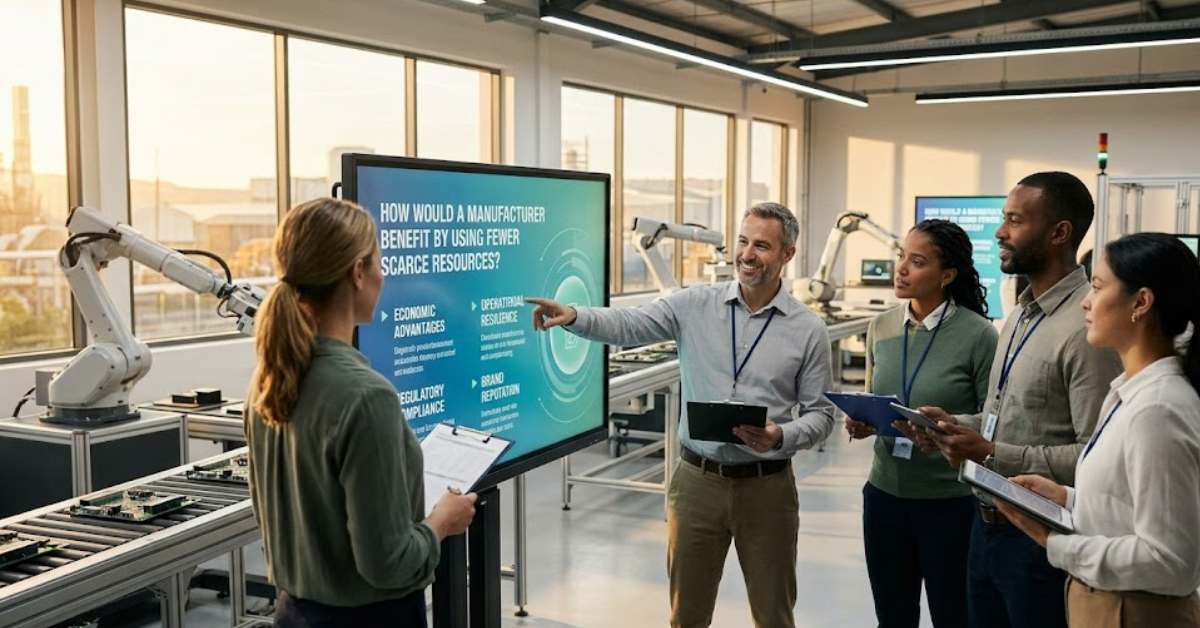 How Would a Manufacturer Benefit by Using Fewer Scarce Resources?
