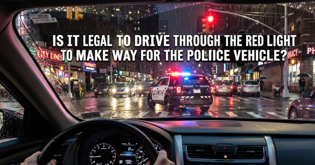 Can You Run a Red Light for Police Cars? Legal Guide