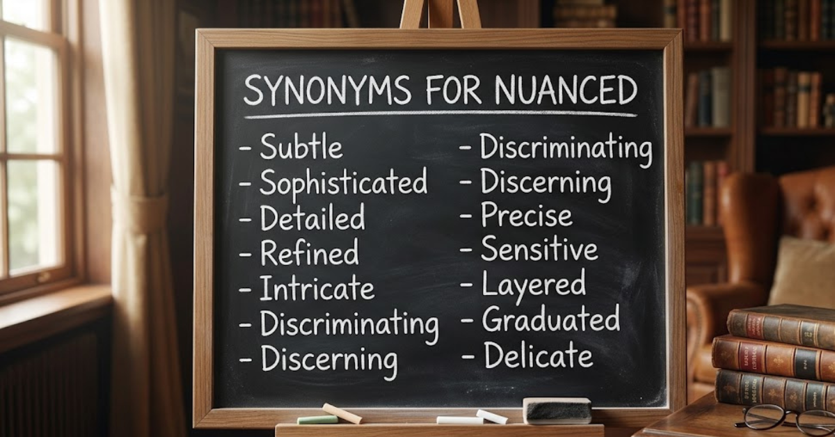 Synonyms for Nuanced: Meaning, Examples, and Best Alternatives