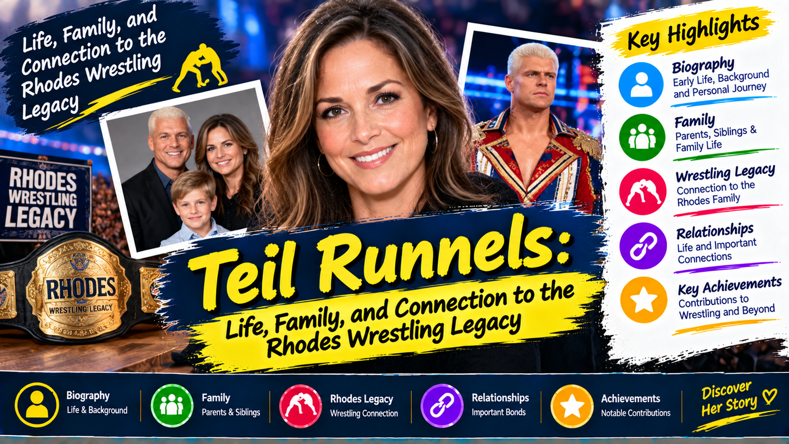 Teil Runnels: Life, Family, and Connection to the Rhodes Wrestling Legacy